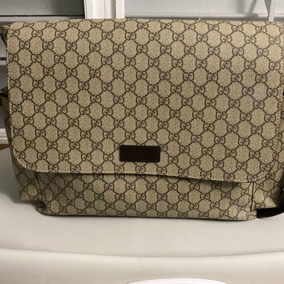 Gucci GG Supreme Canvas Diaper Bag - Picture 1 of 4